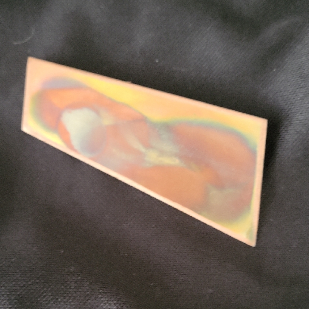 Abstract Multicolor Rectangular Art Pin